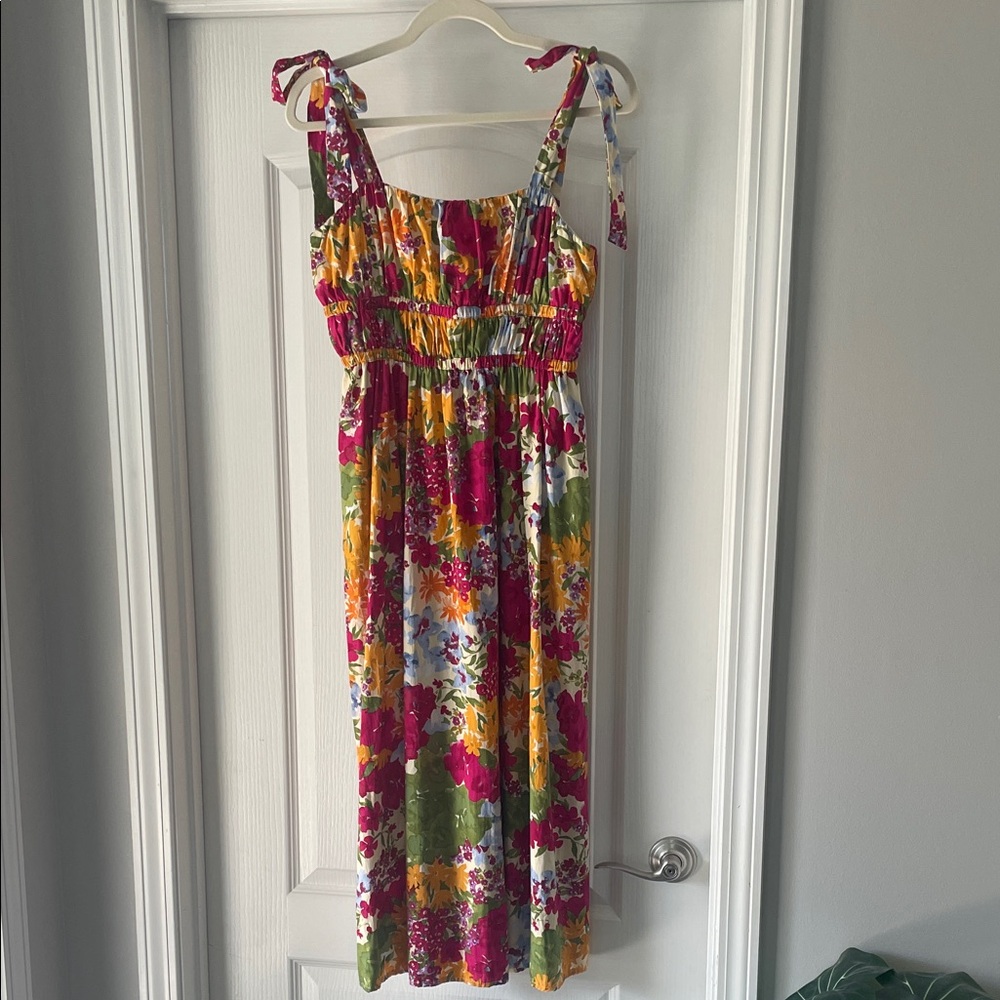 Multicolor Floral Women’s Smocked Dress